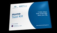 The bowel cancer home screening kits will be sent to all eligible Australians aged 50–74 from 2020.