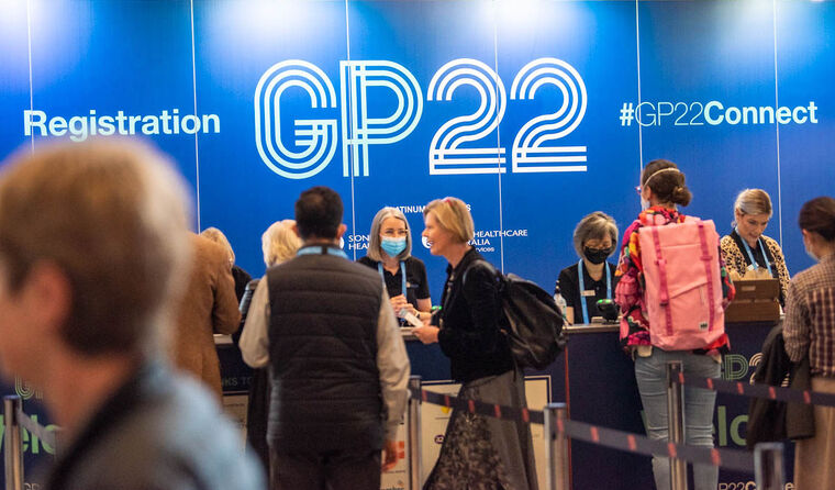 GP22 welcome stand.