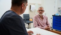 A doctor and male patient.