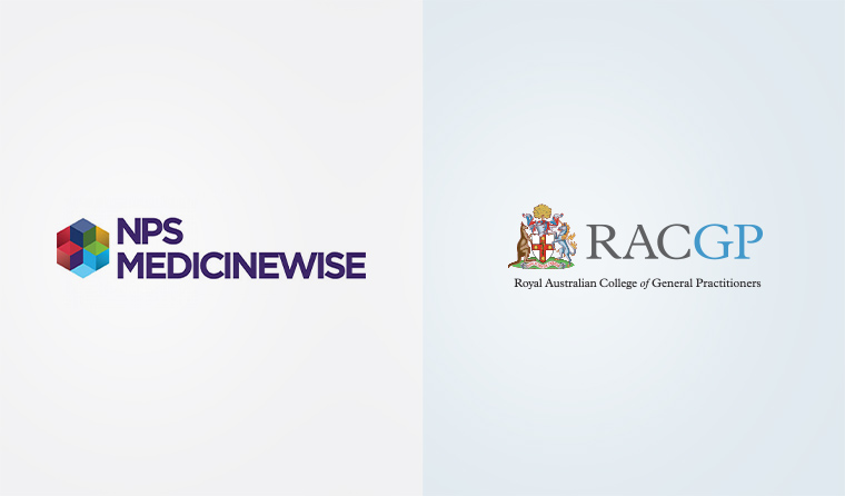 NPS MedicineWise and RACGP logos