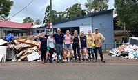 The Keen Street Clinic team has spent days trying to clean up the damage. (Image: Supplied)