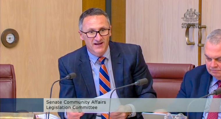 Australian Greens leader Richard Di Natale believes the My Health Record current system would result in a loss of income for GPs. (Image: Parliament of Australia) 