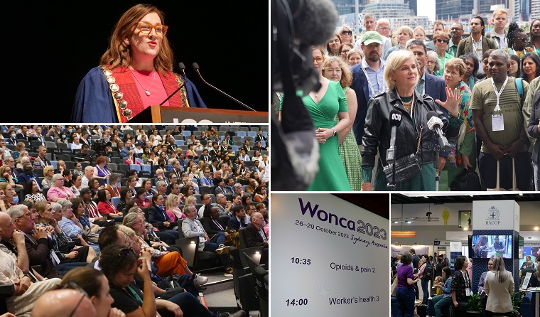 Collage of people at WONCA World Conference.