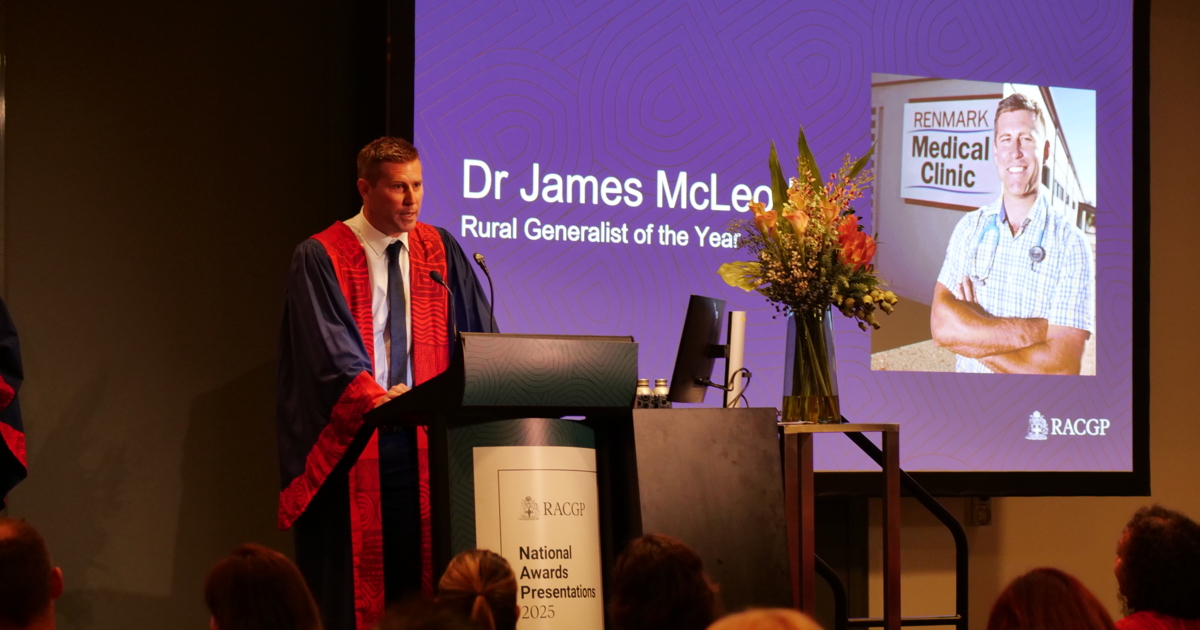 RACGP - The city boy who became an award-winning rural GP