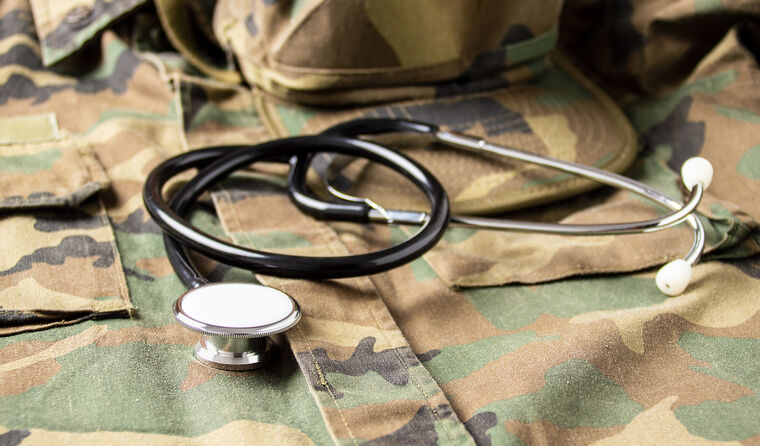 Stethoscope on Australian Defence Force uniform