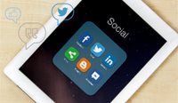 Social media on tablet device