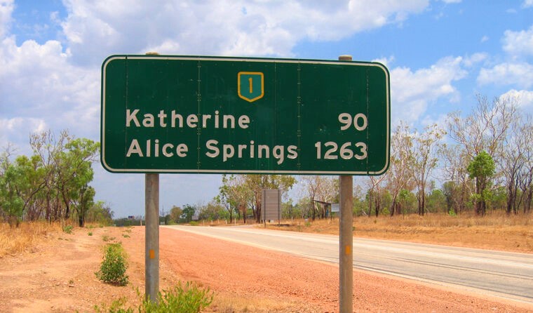 Katherine road sign