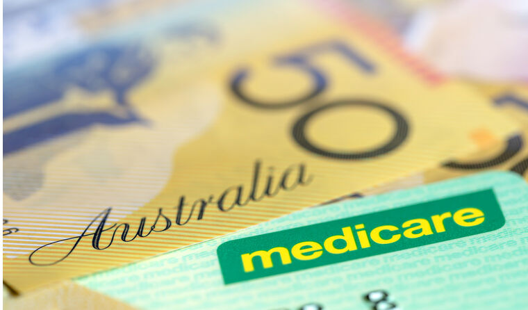 Medicare card on $50 note