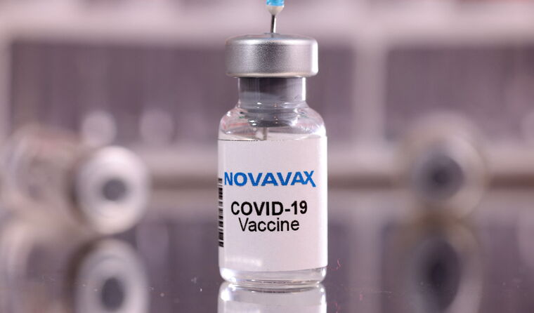 Novavax vial.