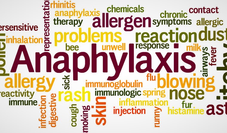 The word anaphylaxis.