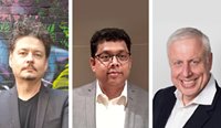 (L–R) RACGP presidential candidates Dr Bruce Willett, Dr Jags Krishnan and Dr Harry Nespolon.