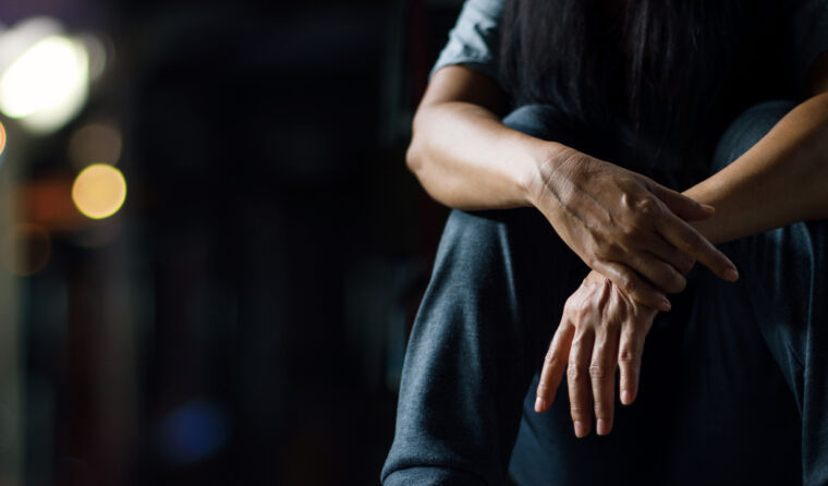 Close up of a person's hands. 