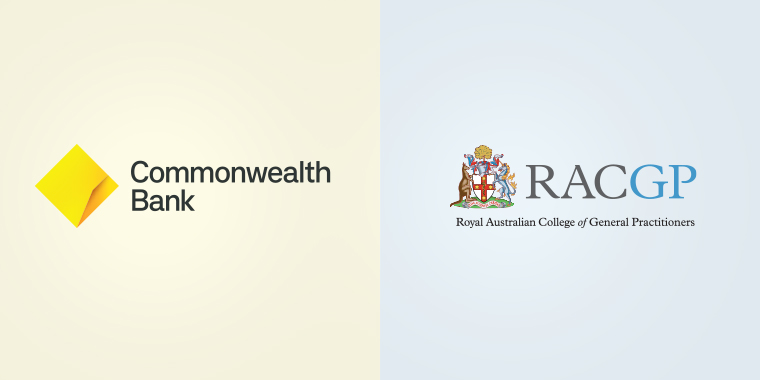 Composite image using RACGP and Commbank logos