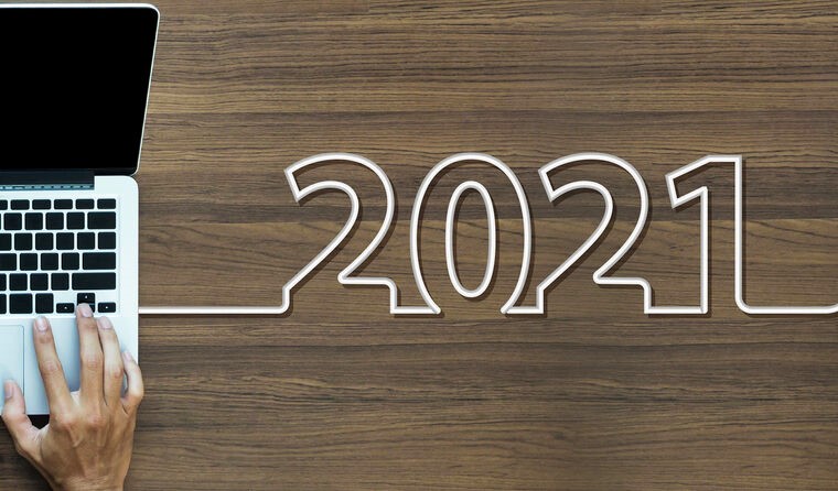 Laptop cord spelling '2021'