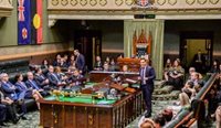 Independent MP Alex Greenwich speaking during the passing of the amended Abortion Law Reform Act. (Image: AAP)