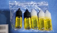 NSW Police seized several vials which they say contained nitazene-laced vape liquid. (Image: NSW Police)