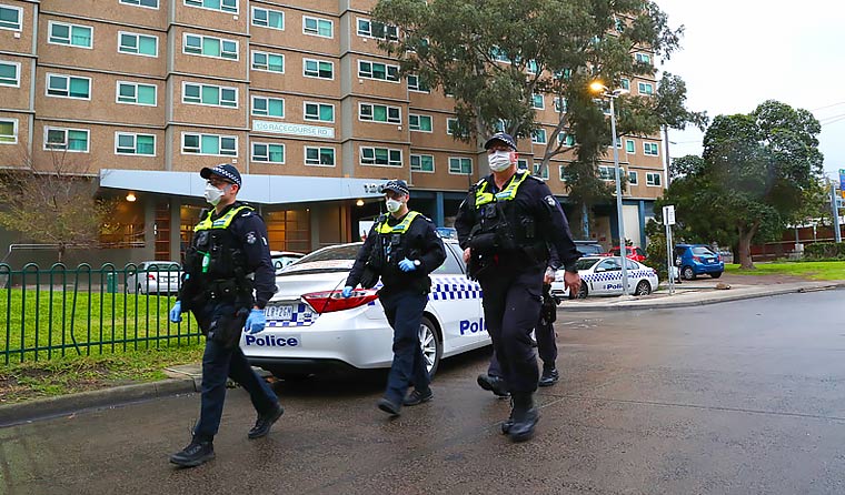 australia lockdown arrests